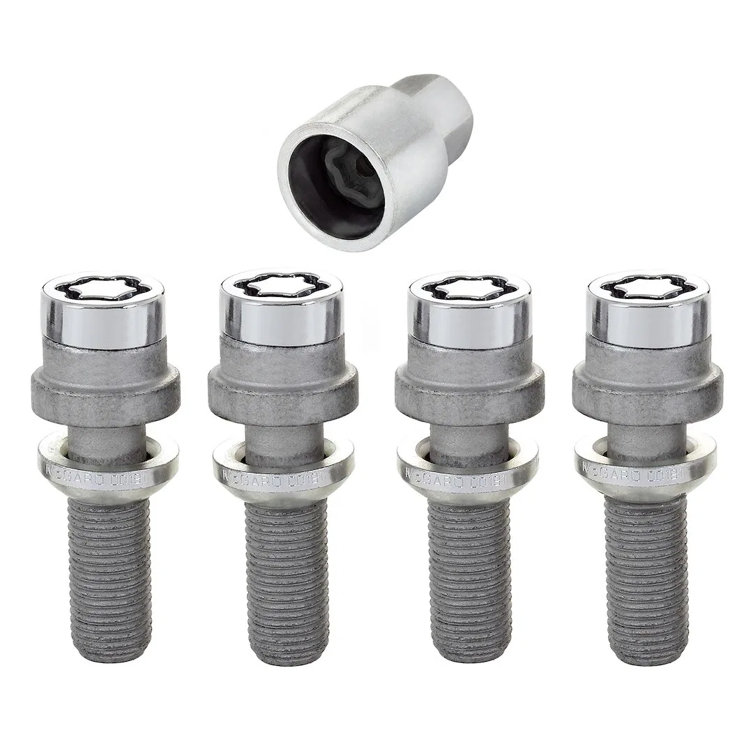 28032 – MCGARD Wheel Lock, Lug Bolt Lock 14 Millimeter x 1.5 Thread Size Radius Ball Seat Acorn Lug Use With Steel/ A...